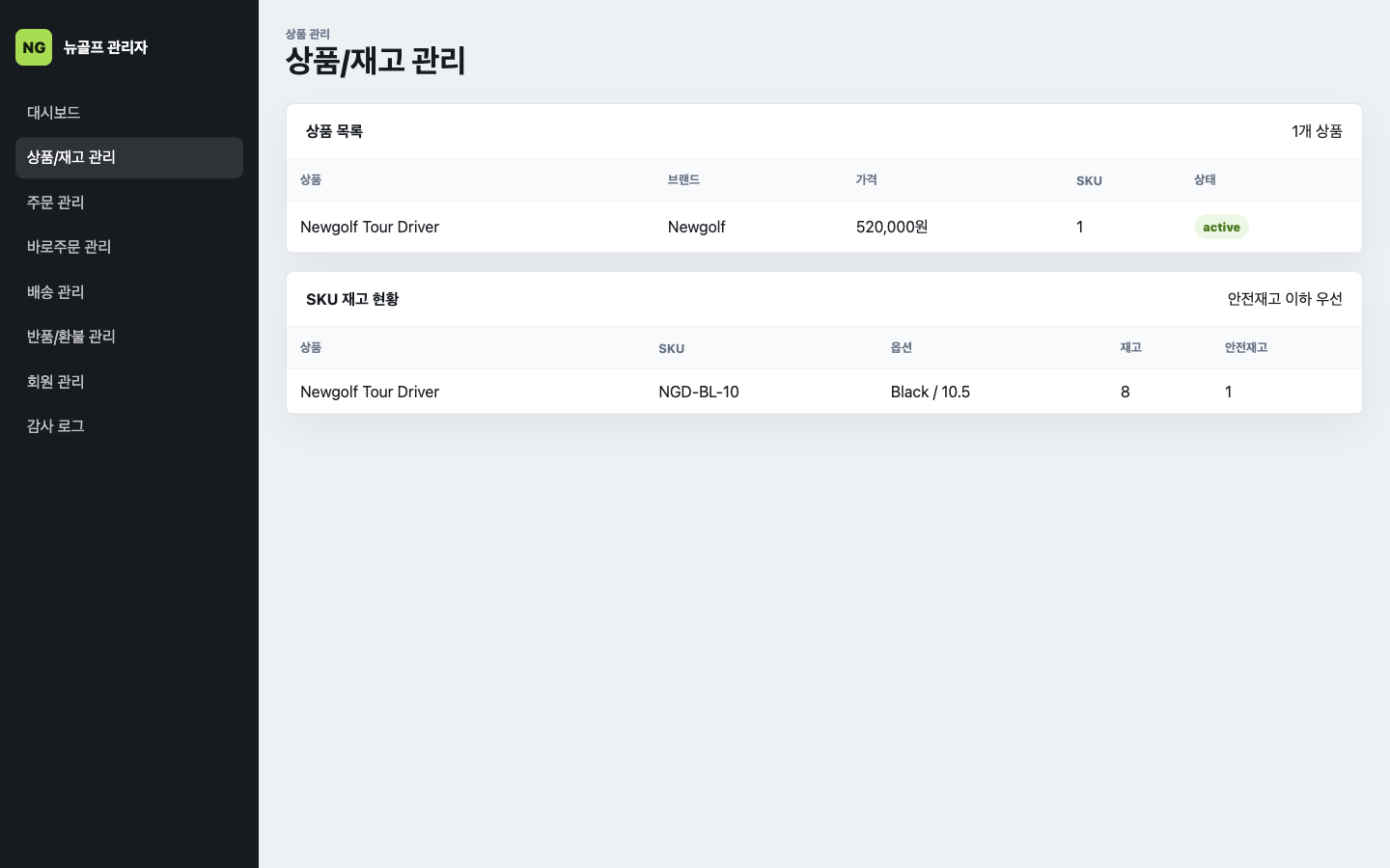 cjshop.asia 后台商品管理示例截图